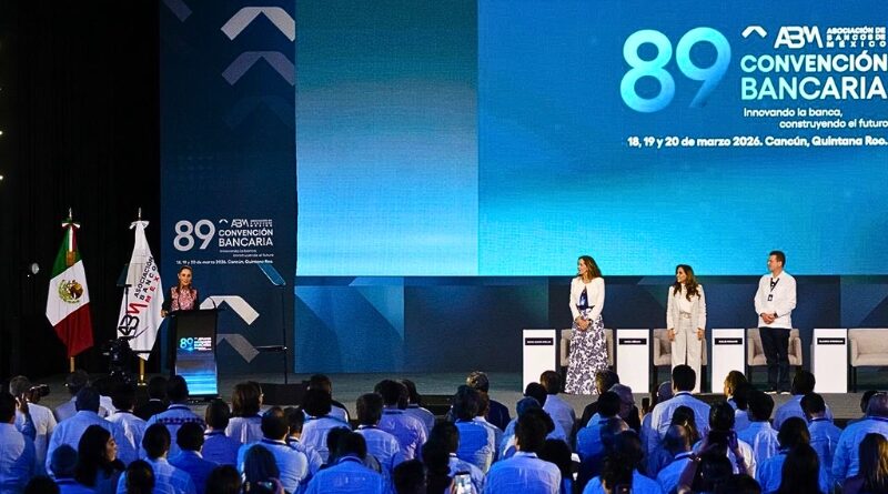 En la Convención Bancaria, Mara Lezama destaca reducción de deuda, crecimiento de ingresos y apuesta por un distrito financiero en Cancún