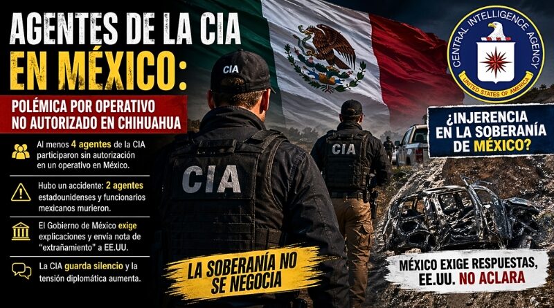 Revelaciones sobre agentes de la CIA en Chihuahua desatan tensión bilateral y cuestionamientos por violación a la soberanía mexicana