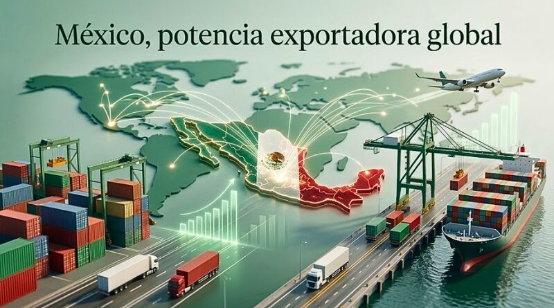 Pese a la incertidumbre comercial, México destaca en el ranking global de exportaciones impulsado por el T-MEC y la resiliencia del mercado interno.