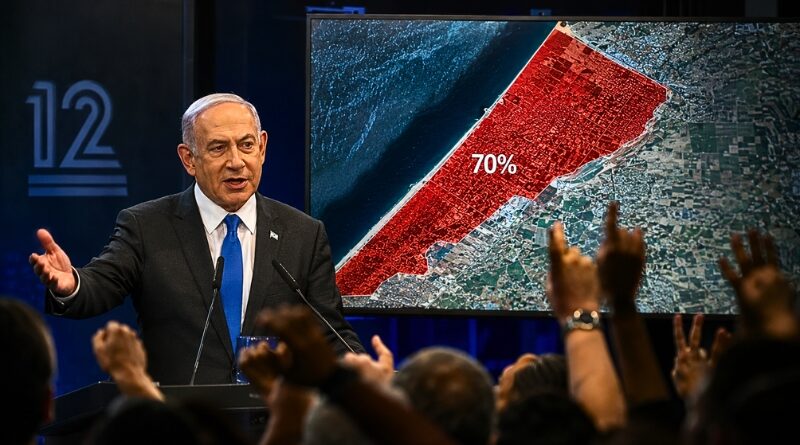 El premier israelí anuncia una expansión militar sin precedentes mientras el público le exige el 100% del enclave palestino.