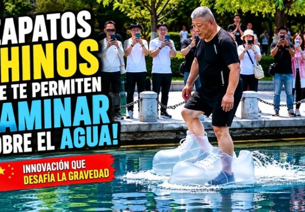 Un innovador calzado desarrollado en China permite caminar sobre lagos y estanques en calma, fusionando ingeniería, diversión y deporte.