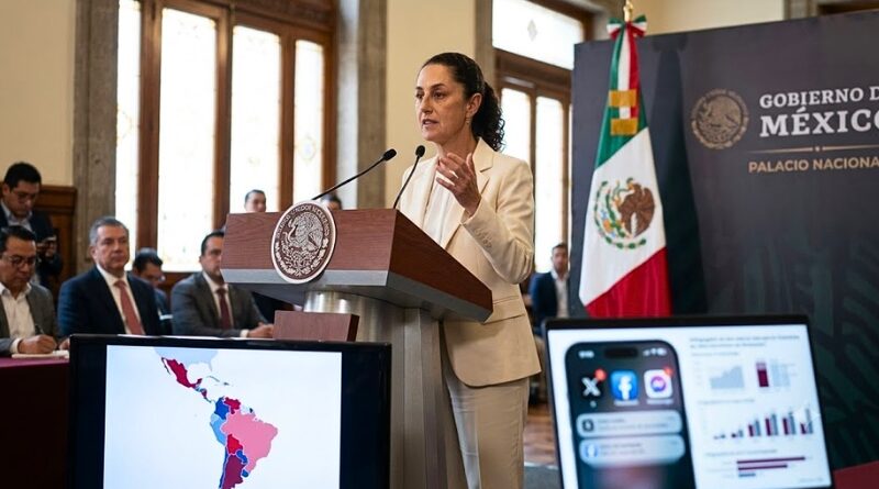 La presidenta afirma que la unidad social, la cercanía con la ciudadanía y la memoria histórica fortalecen a México frente al avance de la derecha regional.