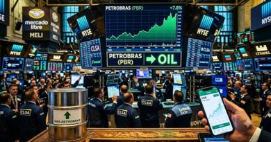 El repunte de las materias primas sacude el tablero bursátil neoyorquino: la brasileña Petrobras destrona al gigante tecnológico Mercado Libre como la empresa de América Latina con mayor valor en la Bolsa de Nueva York.