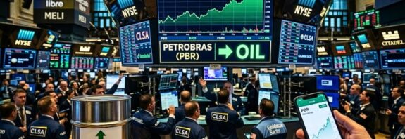 El repunte de las materias primas sacude el tablero bursátil neoyorquino: la brasileña Petrobras destrona al gigante tecnológico Mercado Libre como la empresa de América Latina con mayor valor en la Bolsa de Nueva York.