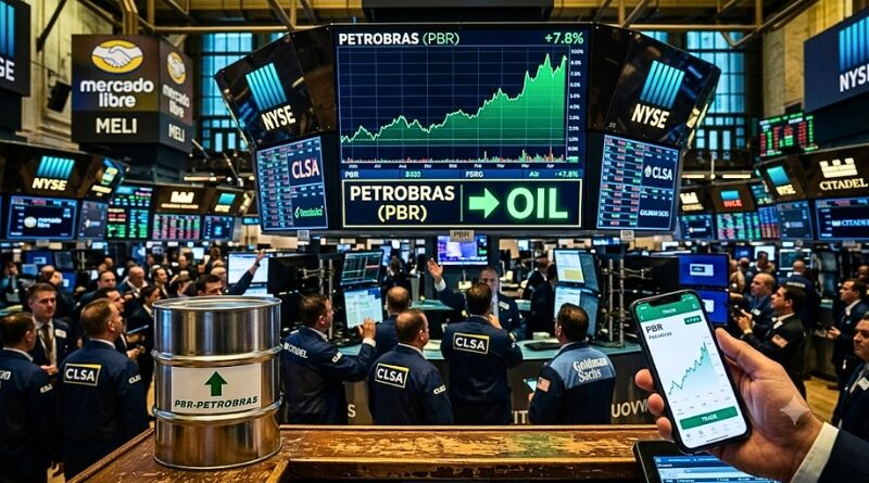 El repunte de las materias primas sacude el tablero bursátil neoyorquino: la brasileña Petrobras destrona al gigante tecnológico Mercado Libre como la empresa de América Latina con mayor valor en la Bolsa de Nueva York.