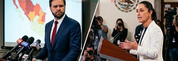 El vicepresidente de EE.UU. plantea una intervención militar unilateral en México para combatir el narcotráfico, una declaración que la presidenta Claudia Sheinbaum ha calificado como una inaceptable injerencia en la soberanía nacional.