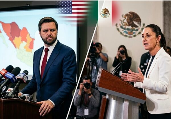 El vicepresidente de EE.UU. plantea una intervención militar unilateral en México para combatir el narcotráfico, una declaración que la presidenta Claudia Sheinbaum ha calificado como una inaceptable injerencia en la soberanía nacional.