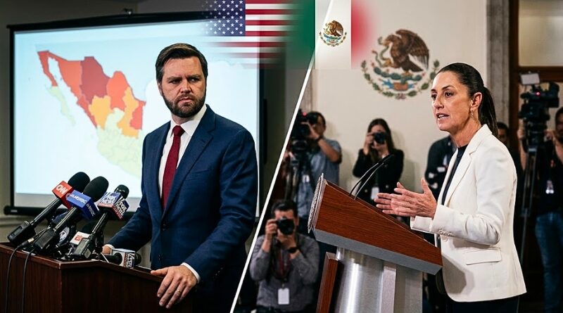 El vicepresidente de EE.UU. plantea una intervención militar unilateral en México para combatir el narcotráfico, una declaración que la presidenta Claudia Sheinbaum ha calificado como una inaceptable injerencia en la soberanía nacional.