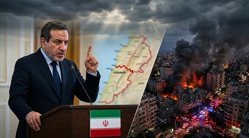 Araghchi vincula el cese el fuego con Líbano; Netanyahu intensifica bombardeos mientras la ONU convoca sesión de emergencia.