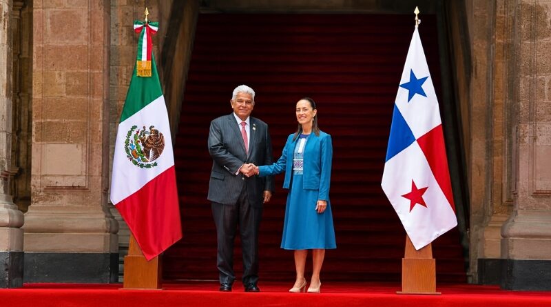 Mandataria mexicana refrenda su apoyo a la postura de José Raúl Mulino y defiende la vigencia del Tratado de Neutralidad Permanente frente a las presiones del mandatario electo estadounidense