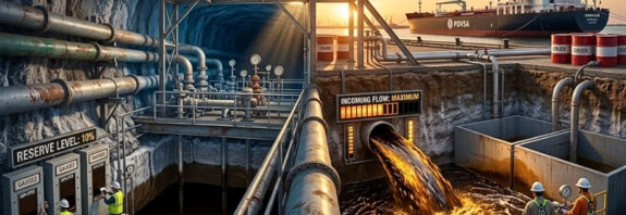 Washington vincula el histórico pacto petrolero con Caracas al vaciamiento récord de sus reservas estratégicas, agravado por la crisis con Irán